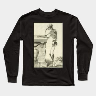 Vintage Science and Healthcare Skeleton, Human Anatomy by Denis Diderot. Long Sleeve T-Shirt